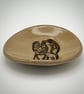 Stoneware ring dish with fox design - Image 4