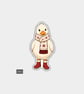Funny Christmas Sticker Vinyl Xmas Decal For Adults - Cute Goose In Wellies - Image 1
