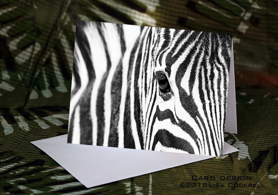 Exclusive Beautiful Zebra Greetings Card