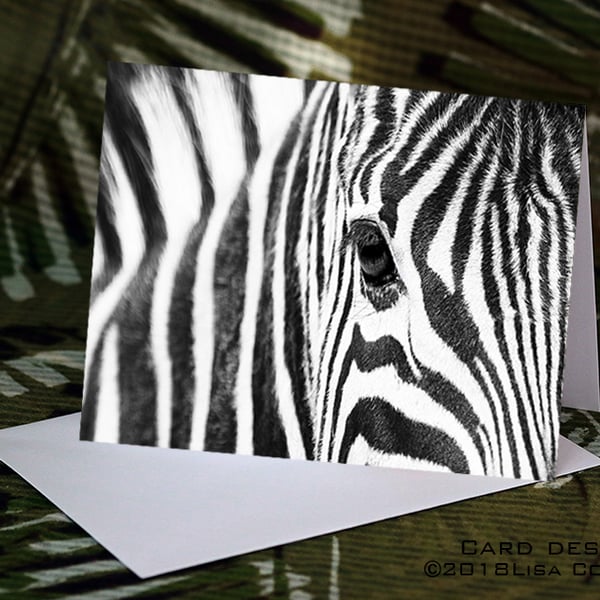 Exclusive Beautiful Zebra Greetings Card