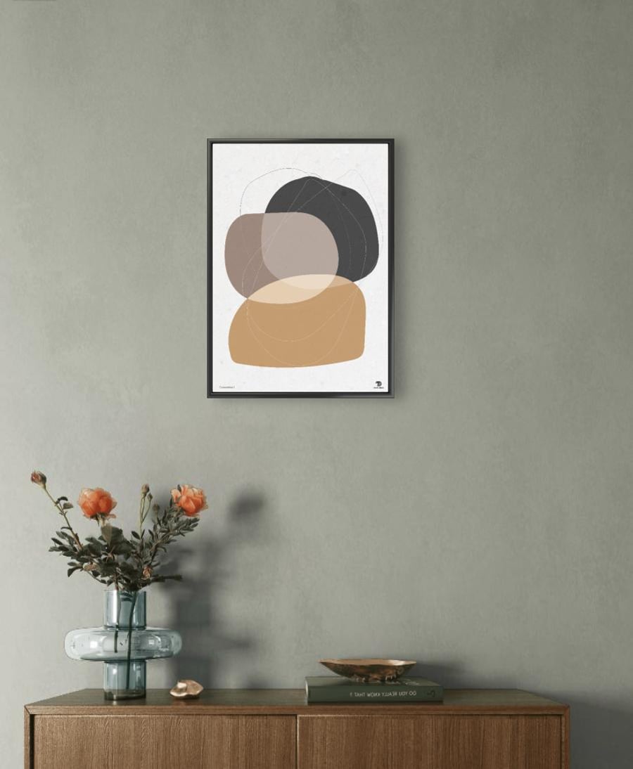 Abstract Geometric Art Print 'Composition 2' Modern Home Decor