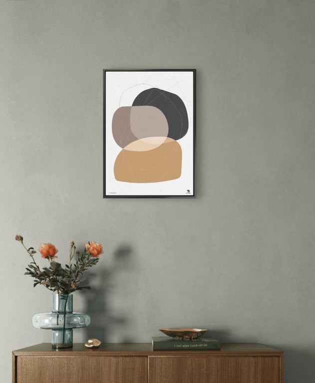 Abstract Geometric Art Print 'Composition 2' Modern Home Decor