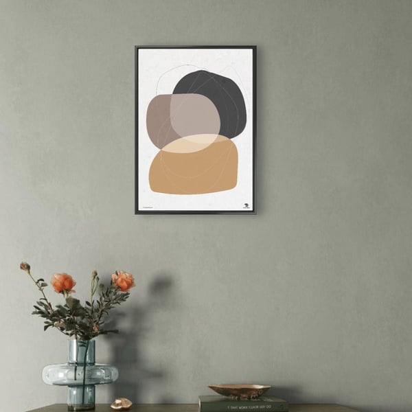 Abstract Geometric Art Print 'Composition 2' Modern Home Decor