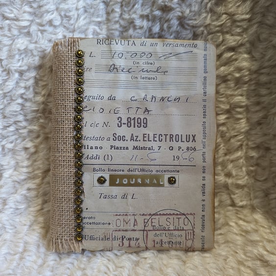 Grungy journal in neutral colours