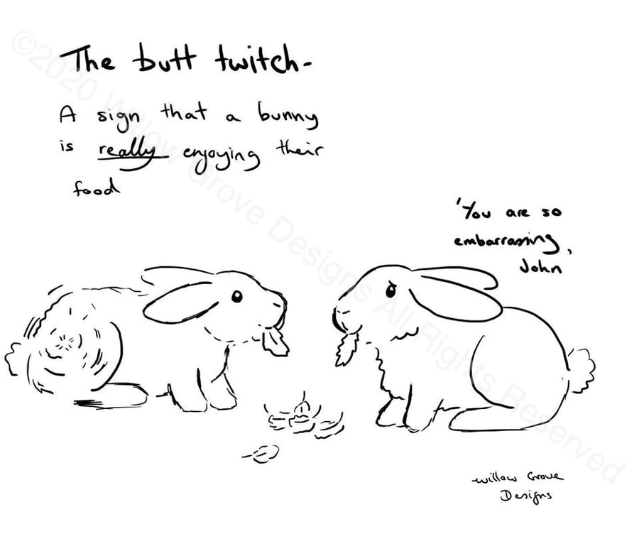 The Butt Twitch - Art Print