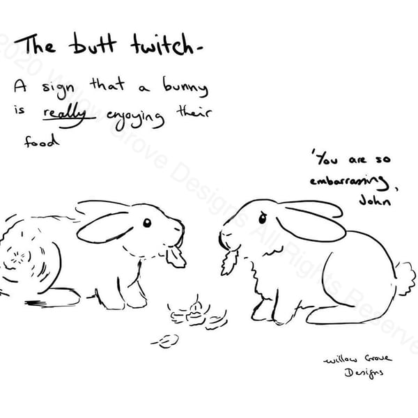 The Butt Twitch - Art Print