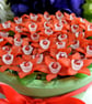 Red and White Fuchsia Flower Pot - Image 2