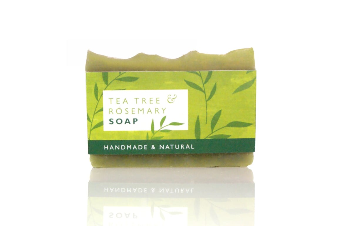 Natural Soap with tea tree and rosemary essential oils Tea Tree Soap Hemp Soap S