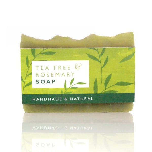 Natural Soap with tea tree and rosemary essential oils Tea Tree Soap Hemp Soap S