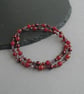 Burgundy Pearl Beaded Necklace - Dark Red Single Strand Necklaces - Jewellery - Image 3