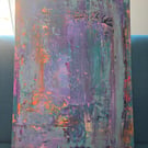 Aurora in ruin  - mixed media on A2 canvas board