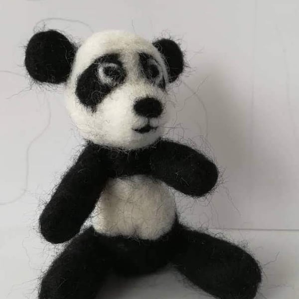 Panda Needle felting kits, craft hobby 