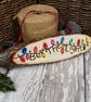 Be the Light. Fairy lights pyrography plaque - Image 4