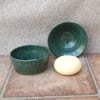 Soap dish or tea bag tidy hand thrown pottery soapdish