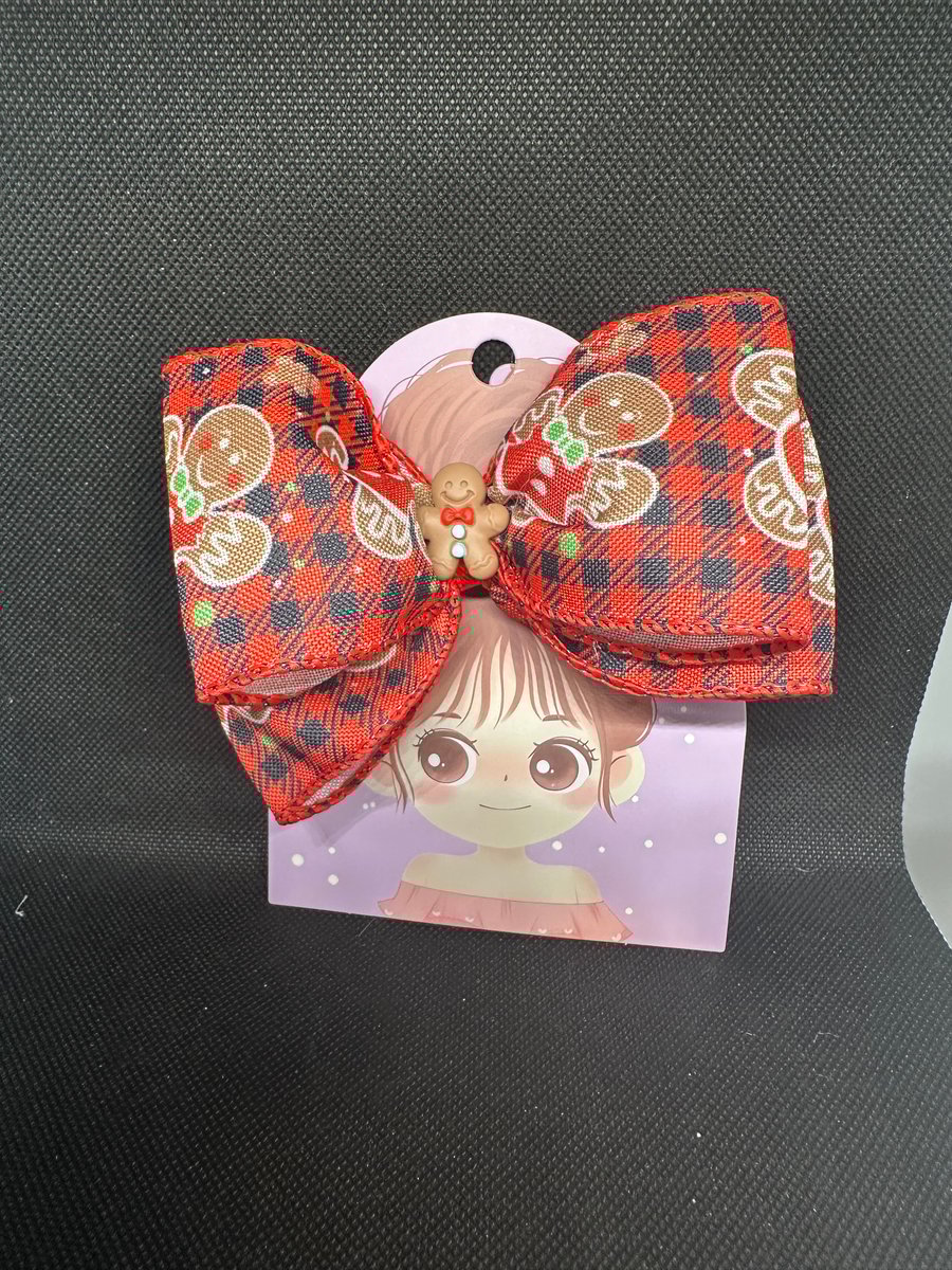 Christmas themes Hair Bows –  Alligator Clip Design