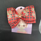 Christmas themes Hair Bows –  Alligator Clip Design