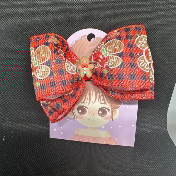 Christmas themes Hair Bows –  Alligator Clip Design