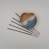 Love Heart Stoneware Incense holder