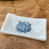 Fused reactive glass trinket dish