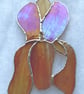 Stained glass iris - deep golden petals - Image 2