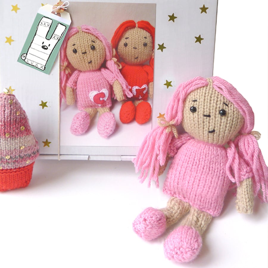 Dolly Knitting Kit- Candyfloss Pink