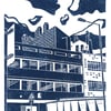 Sheffield City View No.3 linocut print