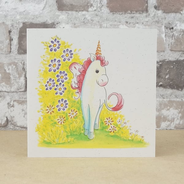 Unicorn Card Blank Card Eco Friendly