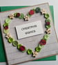 Button Heart Christmas Wishes Card 5' x 5'  - Image 2