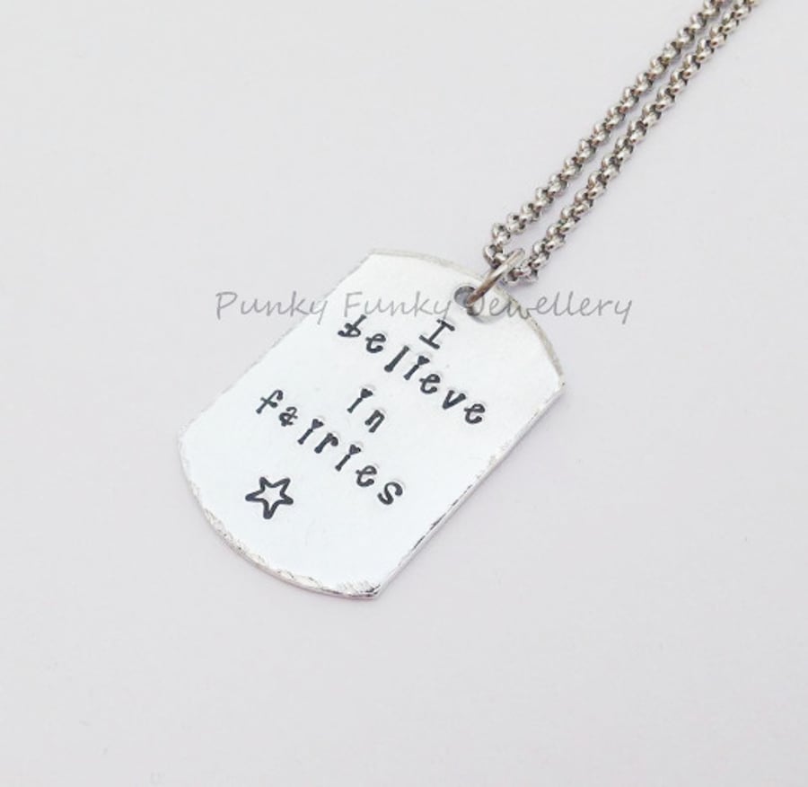 I Believe In Fairies Necklace - Fairy Necklace - Fairy Gifts - Fairy Jewellery