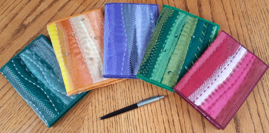 Organza and silk notebook & cover