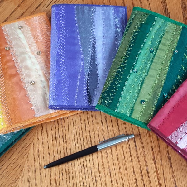 Organza and silk notebook & cover