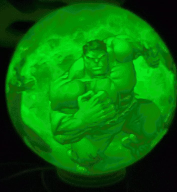  Avengers 3D-Printed USB Moon Light