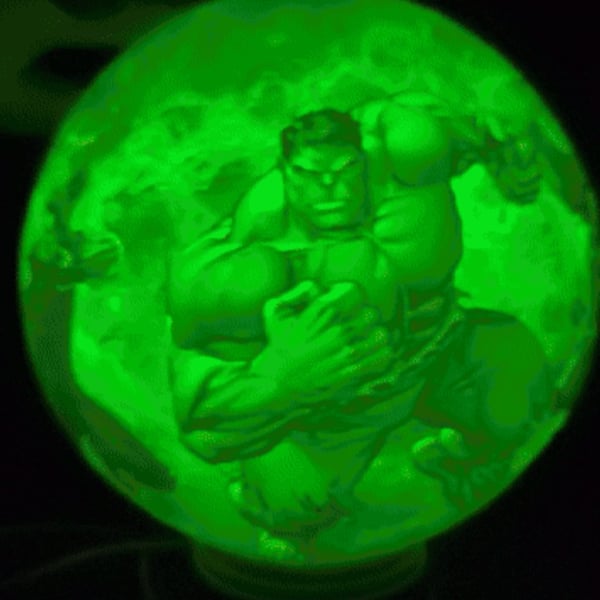  Avengers 3D-Printed USB Moon Light