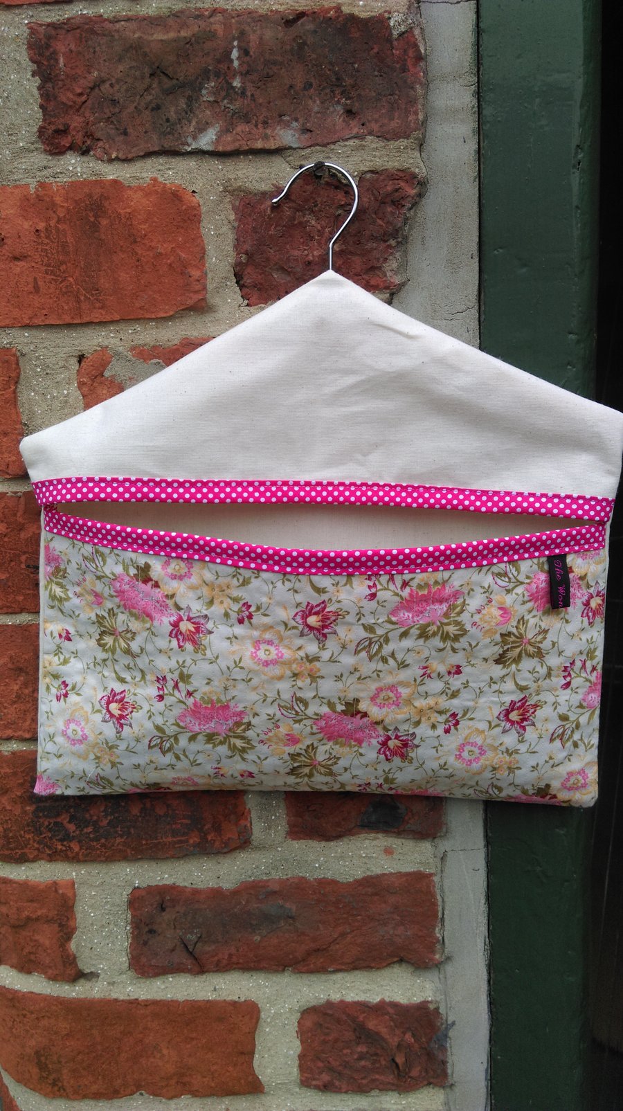 Floral 2 Quilted Multi Use Bag - Pegs, Car Tidy, Nappy Holder etc.