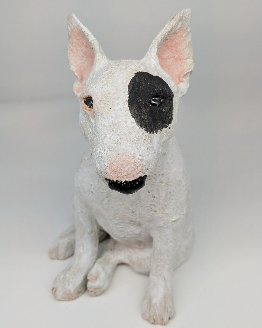 English Bull Terrier Sculpture 
