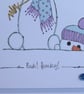 Snowman Christmas Card - Bah Humbug - Image 3