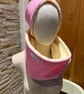 Harris Tweed Pink  Headband and Snood - Image 5