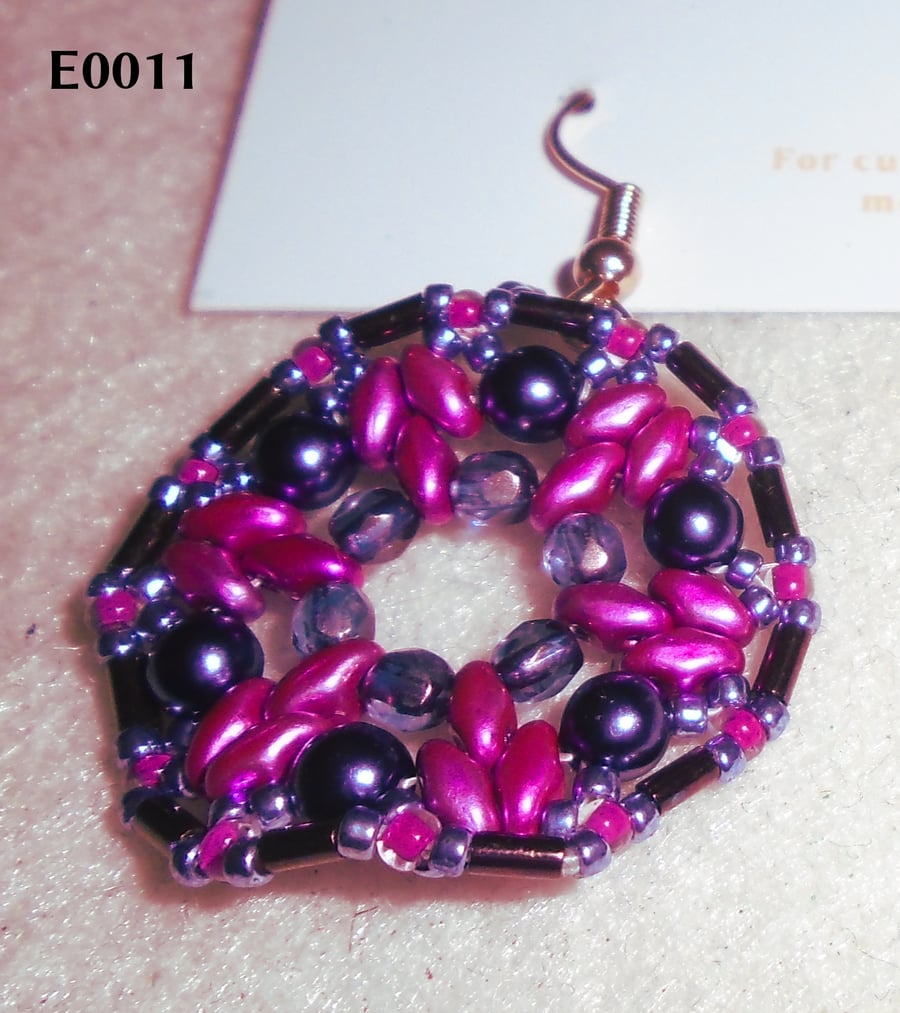 1920s-style bead earrings (customisable)