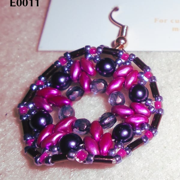 1920s-style bead earrings (customisable)