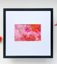 Pink Abstract mixed media PAINTING from everyday objects - Image 1