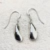 Pure silver mussel shell earrings