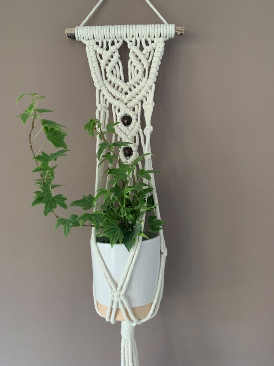 Macramé Wall Plant Hanger Boho Decor Beautiful Wall Art