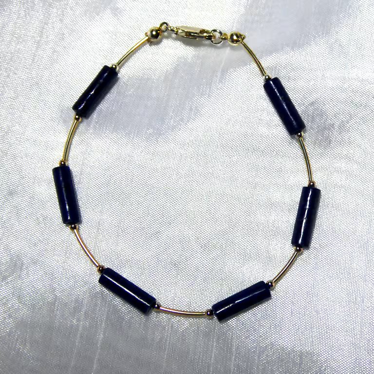 Lapis Lazuli & Sterling Silver Bracelet