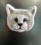 Cute Needle felted cat fridge magnet  - Image 4