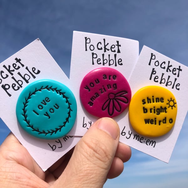 Gift for a Friend, Pocket Pebble Set