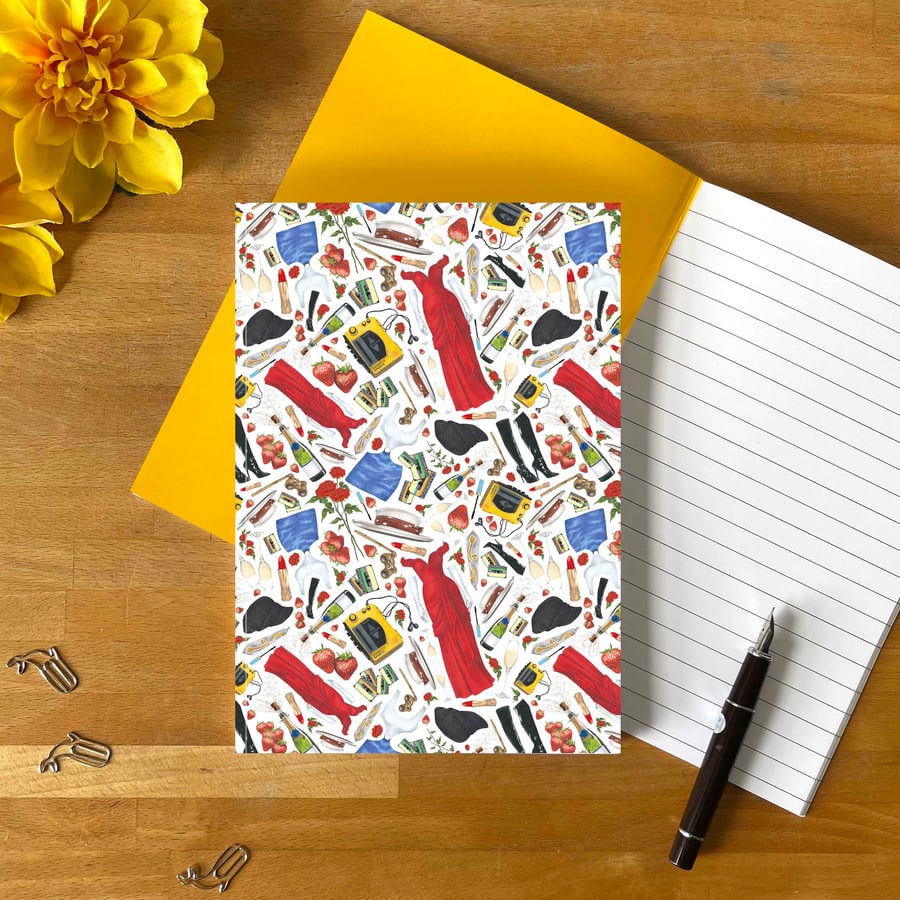 Pretty Woman A5 Notebook – Hand-Drawn 90s Rom-Com Gift with Recycled Pages