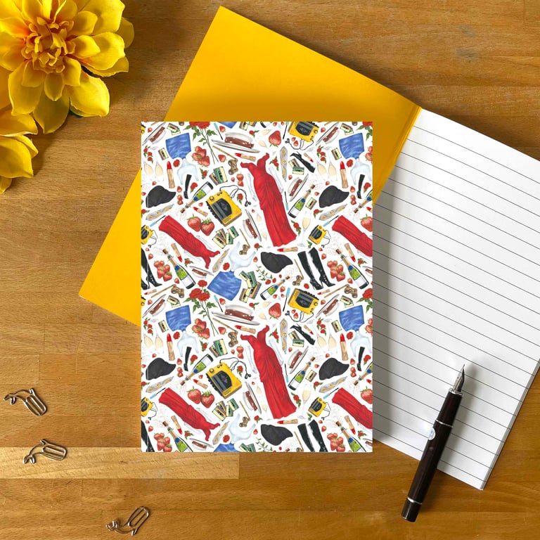 Pretty Woman A5 Notebook – Hand-Drawn 90s Rom-Com Gift with Recycled Pages
