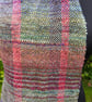 Handwoven One-of-a-Kind Scarf in Lilac, Pink, Purple & Green - Image 7