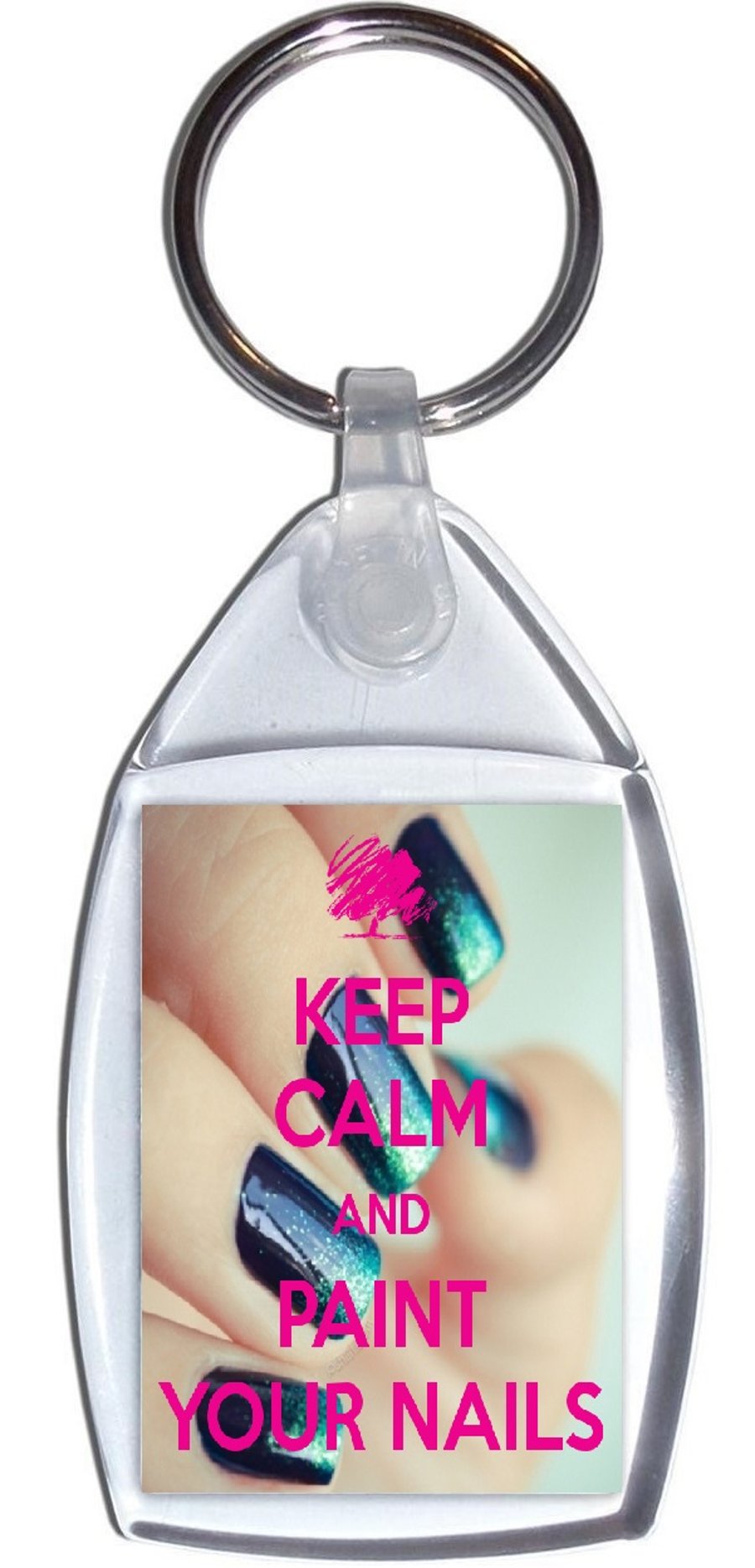 Keep Calm and Paint Your Nails - Keyring  (FD0222e)
