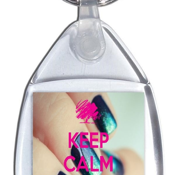 Keep Calm and Paint Your Nails - Keyring  (FD0222e)
